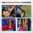 thumbnail image 6 of MOCA 4-Pack Soft Loop Tie Down Straps 4,000 Load Capacity & 12,000 Lbs Breaking Strength 1.6 x 17 inches Heavy Duty Tie Down Straps for Securing ATV, UTV, Motorcycles, Scooters & Dirt Bikes(Orange), 6 of 8