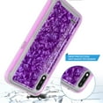 thumbnail image 4 of LG K22 Case, LG K22 Plus Case, LG K32 Case, Rosebono Graphic Design Shockproof Impact Resistant Protective Full-Body Rugged Clear Hybrid Bumper Case for LG K22+ (Purple Shell), 4 of 4