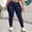 Blue, variant on Y2K High Waist Slant Pocket Stretchy and Comfortable Skinny Pants Tapered Design Womens Fashion Bottoms