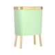 thumbnail image 2 of Cubo de basura con tapa a presión, duradero, para interiores, para baño y lavandería. Verde, 2 of 9