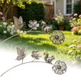thumbnail image 2 of Robin Garden Stake, Rustic Robin Bird Yard Art Decorations with Dandelion Accent, Metal Robins Bird Garden Sculpture for Lawn Patio Flower Bed Walkway（Butterfly Squirrel）, 2 of 6