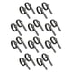 thumbnail image 3 of Riwesomey Unisex 1-17 Tamaño del anillo de EE. UU. Cinta métrica flexible Tienda de joyería para el hogar Reutilizable Adultos Herramienta de Negro 10piezas, 3 of 6