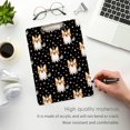 thumbnail image 5 of FMSHPON Cute Corgi in Unicorn Horn Stars Floral Clipboard Hardboard Wood Nursing Clip Board and Pull for Standard A4 Letter 13x9 inches, 5 of 6