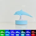 thumbnail image 2 of Lámpara De Escritorio Lámpara de noche 3D Dolphin, luz suave, control táctil, accesorios para el hogar (B), 2 of 8