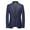 Navy, variant on Plus Size Blazer for Men Slim Fit Suit Jacket Sport Coats Lightweight Formal Dress Jacket One Button Solid Casual Blazer