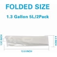 thumbnail image 3 of NestE - Collapsible Water Container Bag, BPA Free Food Grade Clear Plastic Storage Jug for Sport Camping Riding Mountaineer,Freezable, Food Grade (2-pack-1.3 Gal), 3 of 12