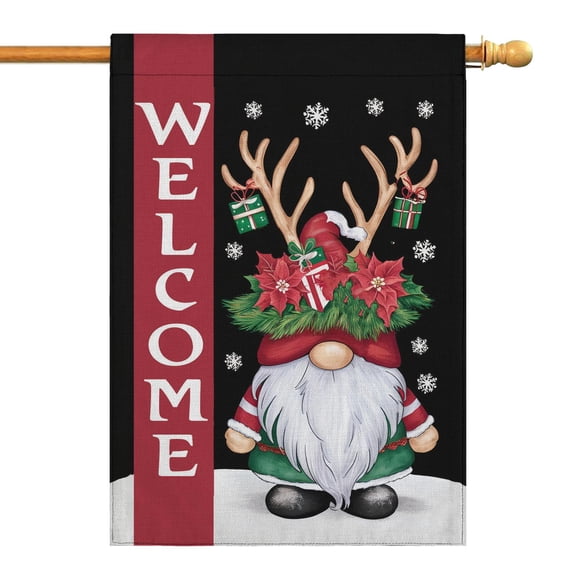 Merry Christmas Garden Flag Double Sided Yard Flags Christmas Tree Winter Yard Flag for Garden Lawn Indoor Thanksgiving Christmas Autumn Decorative Garden Flags Size