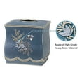 thumbnail image 3 of Zahari Home 2pc Capri Bathroom Decor Set Waste Basket for Bathroom & Tissue Cover Modern Classic Decor Stylish Unique Design Beautiful Royal Blue Bathroom Accessories Set, 3 of 4