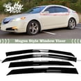 thumbnail image 2 of Gearzaar 3D Wavy JDM Style Window Visors For 2009-2014 Acura TL - Gloss Black 2 of 2