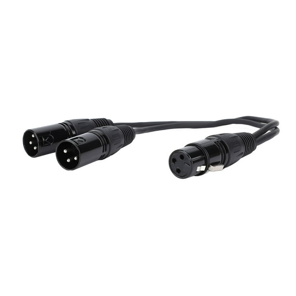 Cable Divisor XLR, De Sonido HIFI Máxima Conductividad Eléctrica Cable XLR Patch Y Reduce La Pérdida De Señal PVC Resistente A Interferencias De 3 Pines Para Estudio