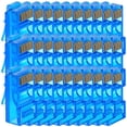 thumbnail image 2 of Enchufe Conexión Internet CrystalBlue 1 Paquete 1x30 Pzas Rj45 Macho de Paso CAT6 Azul Traslúcido Plástico y Metal, 2 of 2