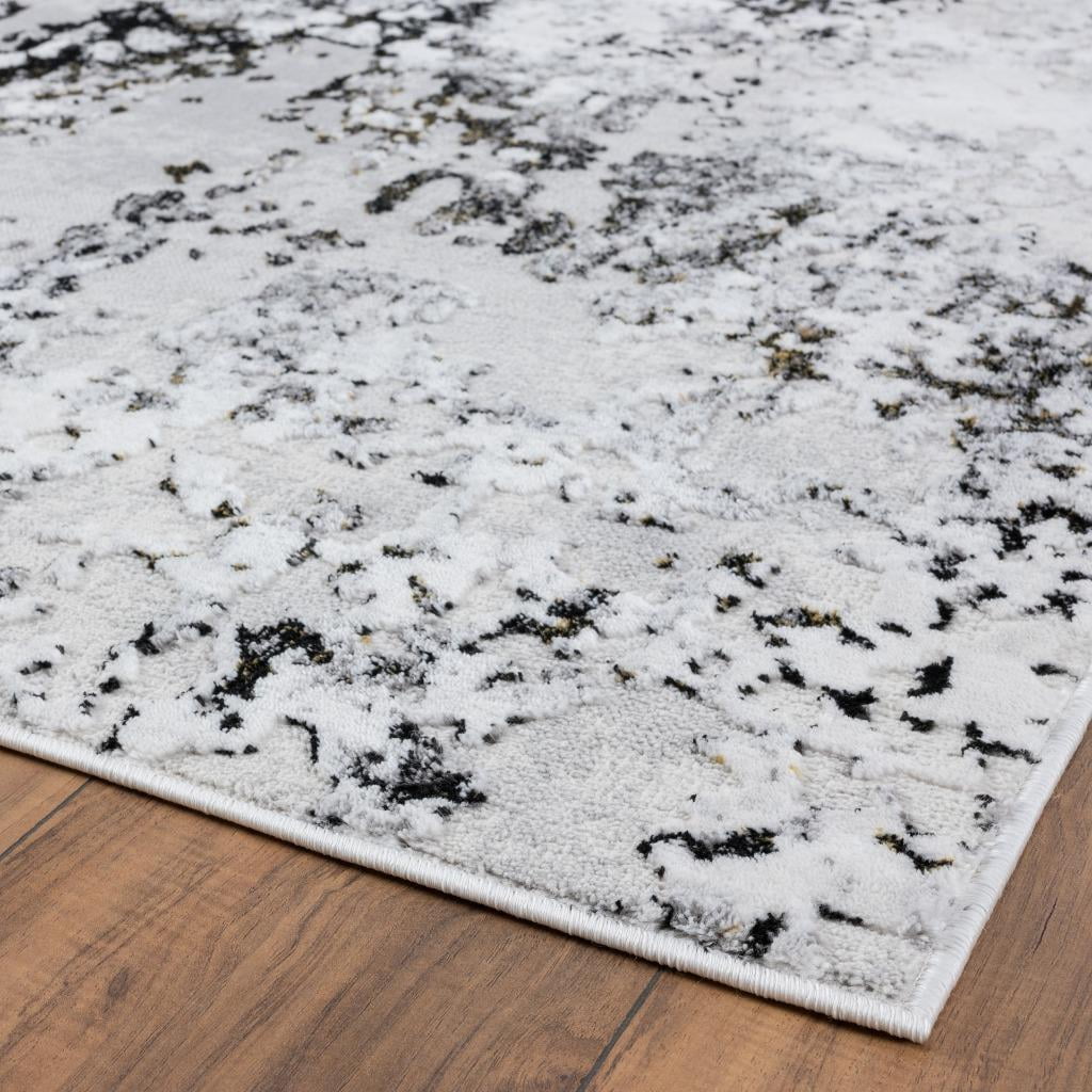 Luxe Weavers Modern Abstract Design Anthracite 8x10 Area Rug for Bedroom or Living Room