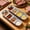 Silver, variant on Dipping Sauce Dish 4 Compartment Stainless Steel Dipping Sauce Tray Sushi Soy Dish Korean Appetizer Serving Tray for Soy Vinegar and Condiments Ketchup BBQ Seasoning