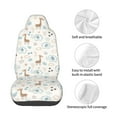 thumbnail image 4 of Naloa Elephants And Giraffes Car Seat Covers Universal Front Seat Coves for Car Accessories ,Padded Car Covers for Automotive, SUV, Truck, and Van, 4 of 5