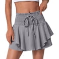thumbnail image 5 of Kvture Women's Mini Skirt High Waisted Layered Ruffle Skirts Tiered Short Skirt Lingerie Y16K S, 5 of 8