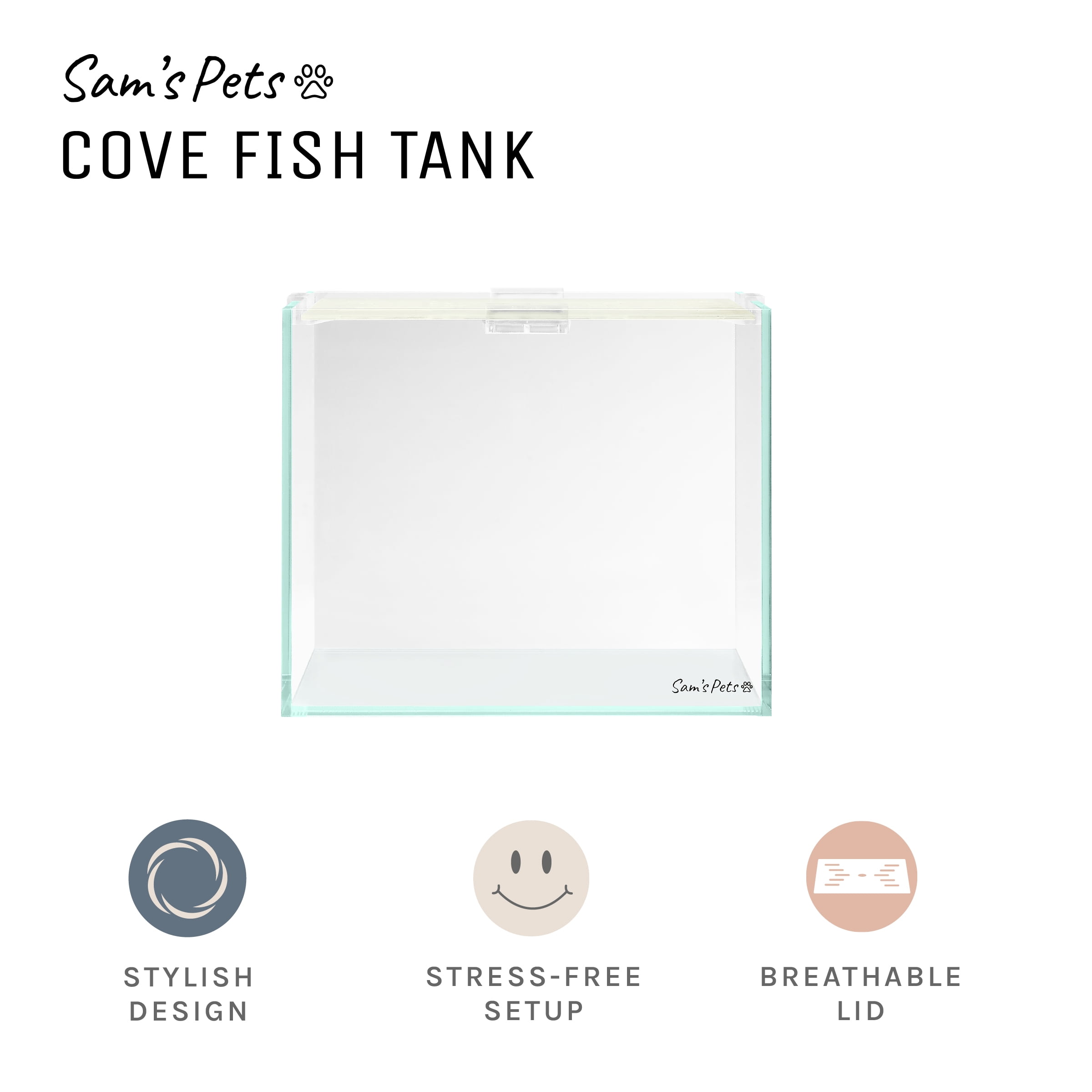 Sam's Pets Cove 7 Gallon Fish Tank