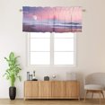 thumbnail image 2 of Ocean Beach Curtains Valances for Home Decor Seaside Sky Moon Coastal Summer Landscape Thermal Insulated Room Darkening Curtain for Dinning Room 54 by 18 in, 1 Panel, 2 of 6