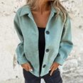 thumbnail image 2 of Veste pour Femmes, Cardigan à Boutons et Col Rabattu Manches Longues Décontracté, Cardigan pour Femmes, 2 of 9