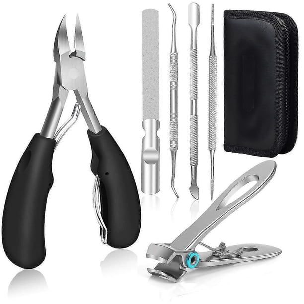 Professional Toenail Clippers Set, Super Sharp Nail Clippers for Thick And Ingrown Hard Toenails Stainless Steel Pedicure Clippers