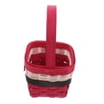 thumbnail image 6 of WEAVILUX Red Wooden Christmas Basket Handwoven Storage Organizer Decorative Holiday Container for Home and Festive Décor, 6 of 8