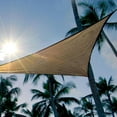 thumbnail image 4 of ShadeLogic Sun Shade Sail Heavy Weight 16 Foot Triangle - Sand, 4 of 6
