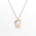 Kawaii Sanrio Anime Hello Kitty Alloy Necklace Cartoon KT Cat Pendant