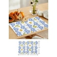 thumbnail image 7 of Placemat Lemon Flowers Leaves Vintage for Dining Table Tableware Mats Kitchen Dish Mat Pad 4/6pcs Table Mat Home ration, 7 of 7