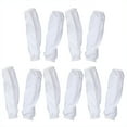 thumbnail image 1 of 5 Pairs Reusable PU Oversleeve Waterproof Dustproof Oilproof Arm Sleeves Cover for Adults Home Office (White), 1 of 6