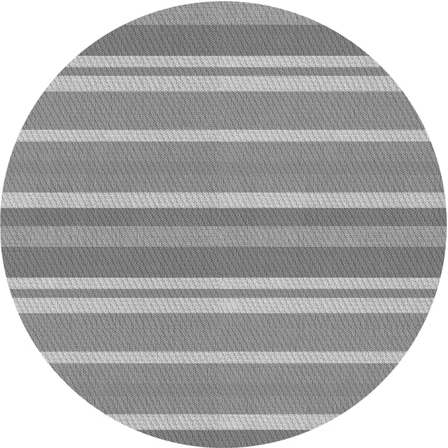 Ahgly Company Tapis d'Intérieur Lavables en Machine, Ronds Transitionnels Gris Nuage Gris, Ronds de 6 Pi