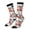 2 Black-1, variant on Colorful Mushrooms (2) Crew Socks for Men & Women, Breathable Casual Athletic Ankle Socks