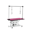 thumbnail image 4 of 42.5INCH HYDRAULIC PET GROOMING TABLE WITH "H" ARM PINK,White+Pink,MDF+Steel Main Material,50-60kg (110lbs) strong bearing capacity for lift loading, 4 of 12