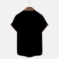 thumbnail image 3 of Men's Hawaiian Printed Button Short Sleeve Shirts Men's Casual Fashion Short Sleeve Shirts 3XL, 3 of 3