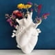 thumbnail image 2 of Anatomical Heart Vase Resin Flower Pot Heart Shape Vase,White, 2 of 5