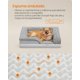 thumbnail image 4 of Cama Ortopédica para Perros Feandrea Gris Paloma con Funda Rosa y Bordes Elevados Acolchados, 4 of 5