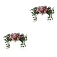 thumbnail image 3 of tssuouriy Arch Fake Flower Handmade Flowers Backdrop Leaves Home Decorative with bean paste color 75cm 2Set, 3 of 6