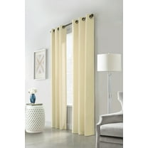 Winmate Insulated Cotton Grommet Curtain Panel - Pair each 40" x 95" in Natural