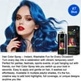 thumbnail image 2 of Instant Hair Color Spray - 10 Washable Colors for Parties, Festivals & Fun | Non-Toxic & Easy to Wash Out, Blue, 4.22fl.oz, 2 of 8