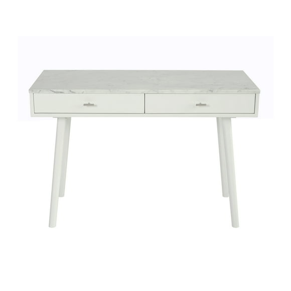 White Marble Office Desk