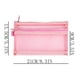 thumbnail image 2 of Estuche para lápices, bolsa para lápices, bolsa para bolígrafos, bolsa doble para bolígrafos, bolsa de malla transparente, bolsa de examen de gran capacidad, organizador de papelería, bolsa de almacen, 2 of 2