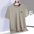 thumbnail image 5 of Men's Summer Breathable Ice Silk High Elasticity Casual Short Sleeve T-Shirt, 5 of 17