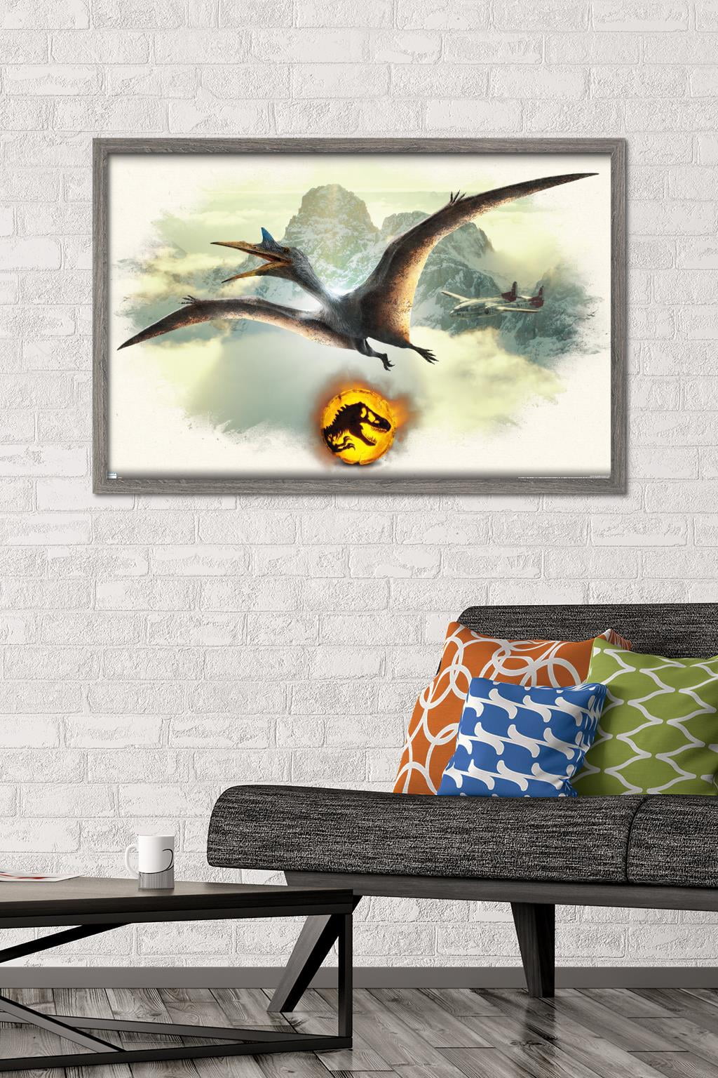 Jurassic World: Dominion - Quetzalcoatlus Focal Wall Poster, 22.375" x 34" Framed