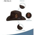 thumbnail image 2 of Scala Classico Men's Crushable Felt Outback Hat XX-Large Olive, 2 of 6