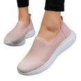 thumbnail image 2 of Pimfylm Wide Width Sneakers Women Women's Slip on Sneakers Walking Shoes Casual Girls Canvas Fashion Sneakers Pink 7.5, 2 of 5