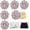 Pink, variant on Button Covers for Women Blouses - Rhinestone Button Covers for Women, Flower Crystal Clips, DIY Jewelry for Crafting Clothing