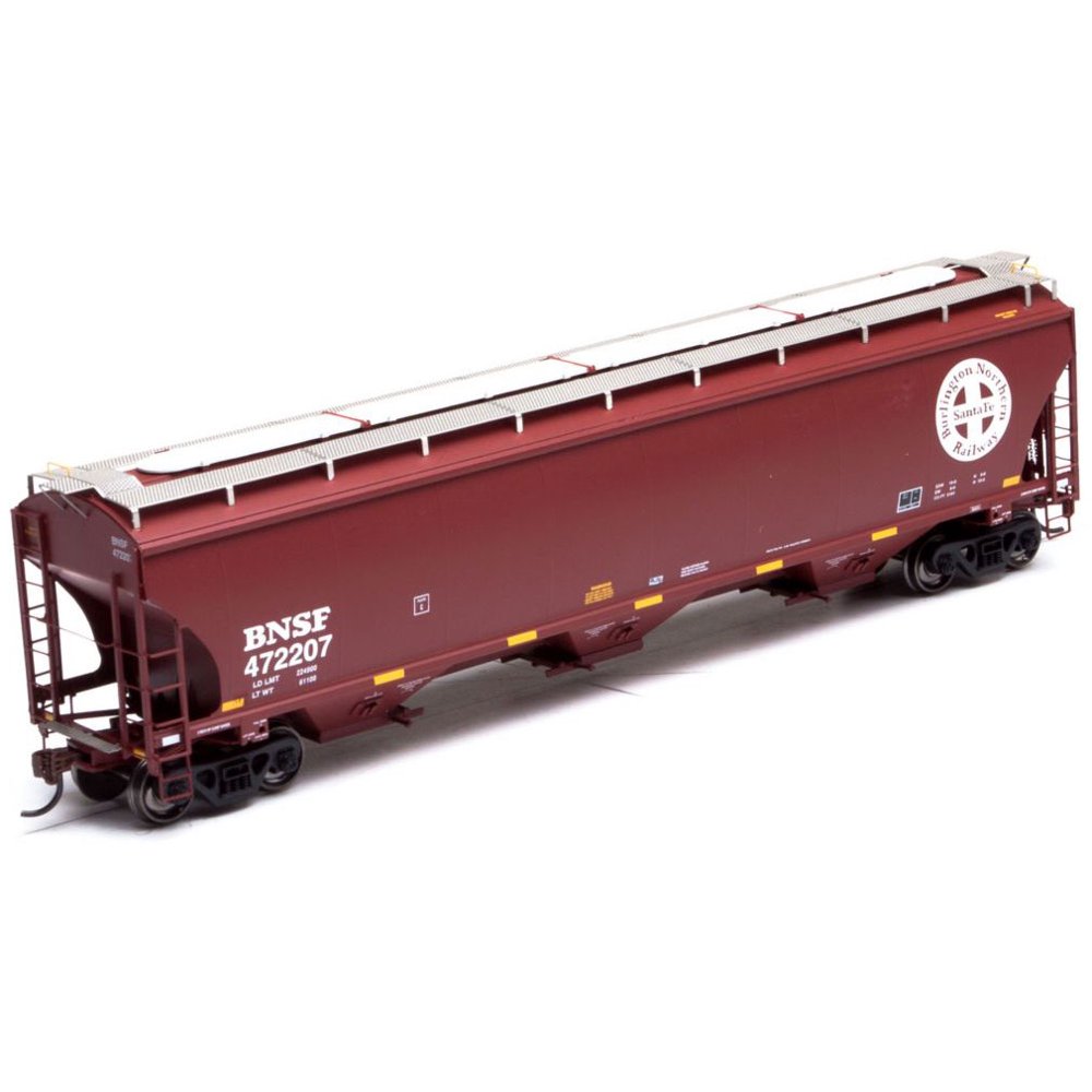 Athearn HO Scale Trinity 3Bay Covered Hopper Car BNSF (CircleCross