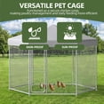 thumbnail image 4 of Uforic 9.8×6.2 ft ( 118" x 98" x 75" ) Large Outdoor Dog Kennel,Outside Heavy Duty Shade Dog Pen Playpen Pet Dog Enclosure Crate Dog Run House with UV & Waterproof Cover Fence, 4 of 8