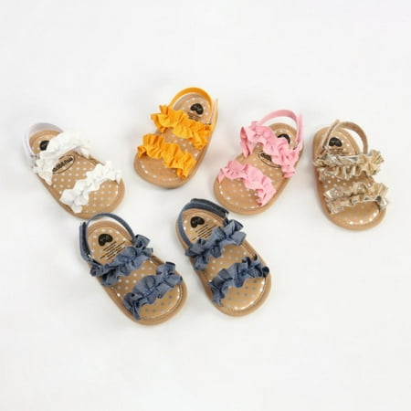 

Newway Infant Girl Shoes Summer Sandals Toddler Kids Solid Color Floral Party Princess Beach Shoes for 0-18M