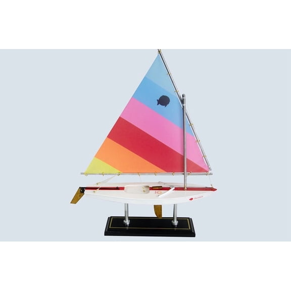 Wooden SUNFISH Model Sailboat Decoration 16"-2