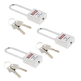 thumbnail image 1 of 3x Seguridad Bloqueo De Seguridad Con Llave , PA Acero Inoxidable, 1 of 9