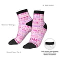 thumbnail image 4 of Goofa Best Mom ever Pattern Non Slip Socks with Grips for Elderly, Crew Socks Yoga Hospital Socks Cushioned Sole Gripper Socks for Men Women, 4 of 5